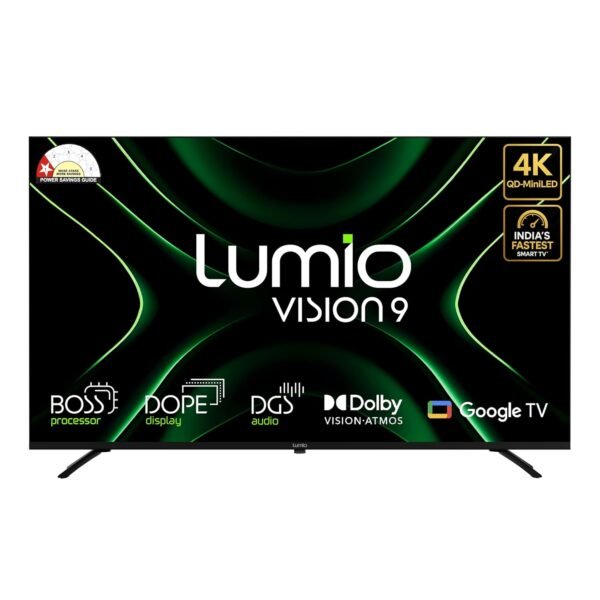 Lumio Vision 9 139cm (55 inches) 4K Ultra HD Smart QD-MiniLED Google TV