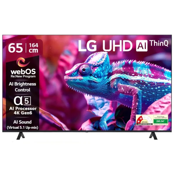 LG 164 cm (65 inches) UR75 Series 4K Ultra HD Smart LED TV 65UR75006LC